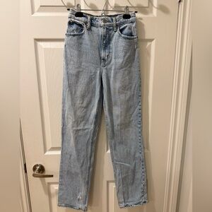 Abercrombie & Fitch Light Blue Straight-Leg Jeans